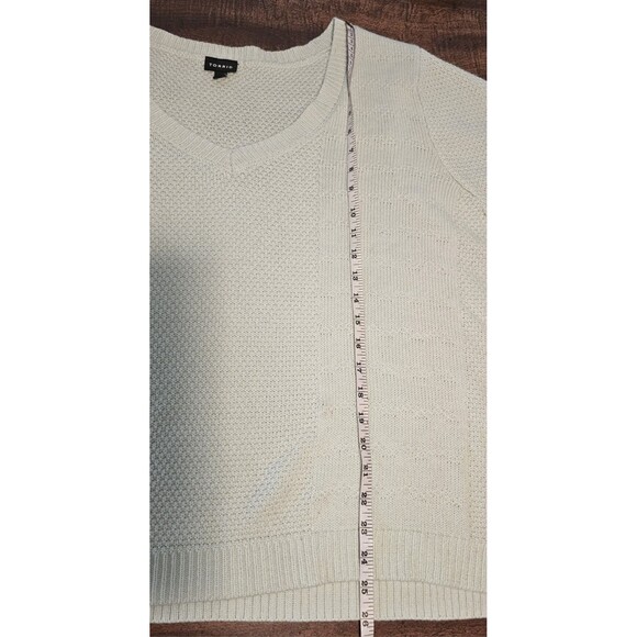 Torrid Mint Jade V-Neck Midi Pullover Knit Sweater Plus Size 4/4X/26 Excellent - Picture 11 of 12